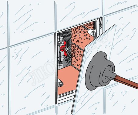 Люк сантехнический ДКП 400*400 Люк сантехнический ДКП 400*400