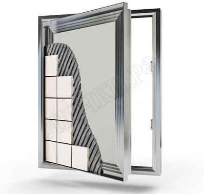 Люк под плитку Техно Противопожарный 2 створки 1400*550 Люк под плитку Техно Противопожарный 2 створки 1400*550