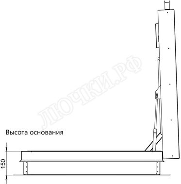 Люк для выхода на кровлю Оптимус 1000*2000 Люк для выхода на кровлю Оптимус 1000*2000