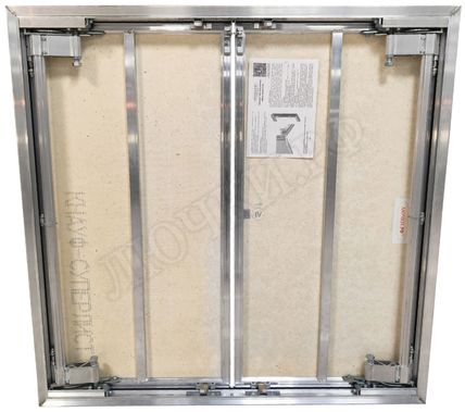 Люк под плитку Нажимной Мега Алюм 2.0, 2 створки 2000*2000 Люк под плитку Нажимной Мега Алюм 2.0, 2 створки 2000*2000