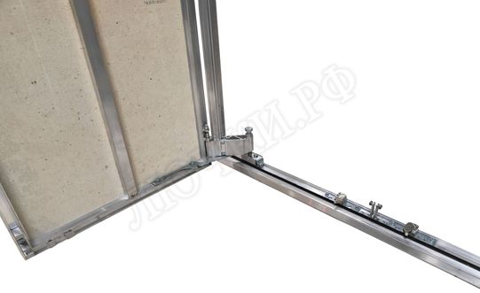 Люк под плитку Нажимной Мега Алюм 2.0, 2 створки 2000*2000 Люк под плитку Нажимной Мега Алюм 2.0, 2 створки 2000*2000