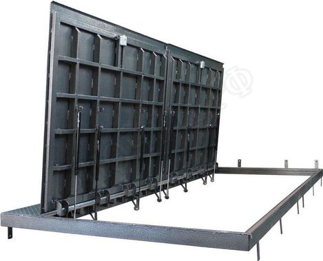 Уличный люк Дворник Короб, алюминиевый рифленый лист Уличный люк Дворник Короб, алюминиевый рифленый лист