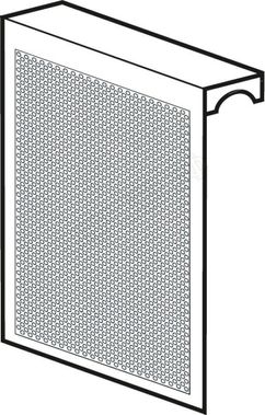 Радиаторный экран с перфорацией Кружок Металлический верх 790*610 Радиаторный экран с перфорацией Кружок Металлический верх 790*610