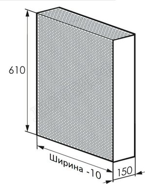 Радиаторный экран С перфорацией Кружок Металлический верх 790*610 Радиаторный экран С перфорацией Кружок Металлический верх 790*610