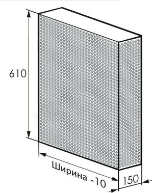Радиаторный экран С перфорацией Кружок Металлический верх 790*610 Радиаторный экран С перфорацией Кружок Металлический верх 790*610