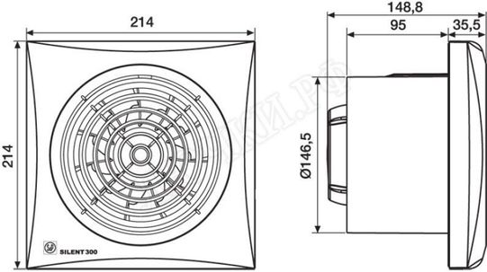 Вентилятор SILENT-300 CHZ PLUS Вентилятор SILENT-300 CHZ PLUS