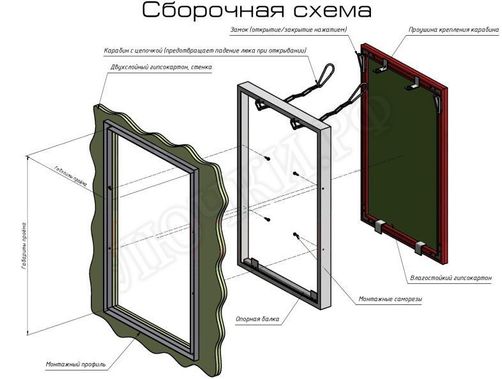 Люк под плитку Т-34 200*400 Люк под плитку Т-34 200*400