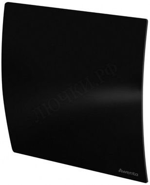 Вытяжной вентилятор Awenta System+, Silent, 125 KWS125H, Escudo, PECB125P, Чёрный глянцевый, пластик Вытяжной вентилятор Awenta System+, Silent, 125 KWS125H, Escudo, PECB125P, Чёрный глянцевый, пластик